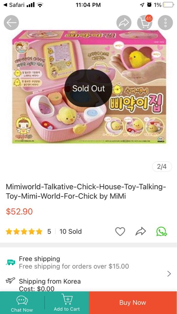 Talkative chick house sales