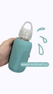 Miniso - 250ml Glass Water Bottle (Blue)
