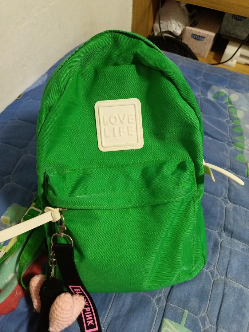 Miniso Love life back pack, Women's Fashion, Bags & Wallets, Backpacks