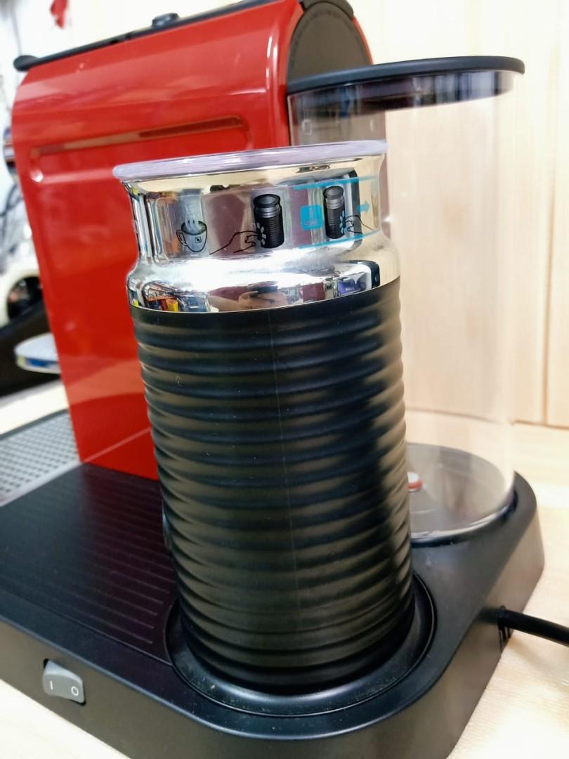 Nespresso Citiz C120 Espresso Maker with Aeroccino Milk Frother, TV