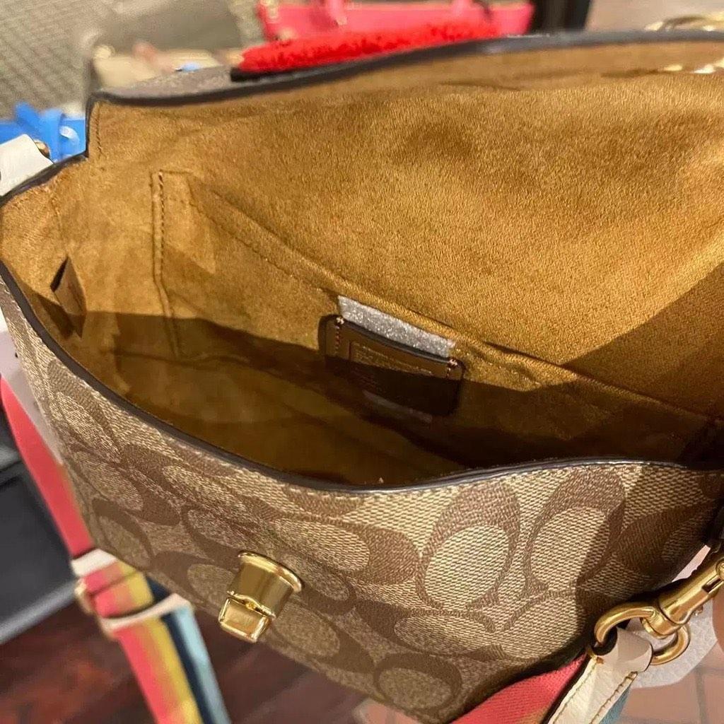 New Coach Original C4114 Peanuts Karlee Crossbody in Signature Canvas