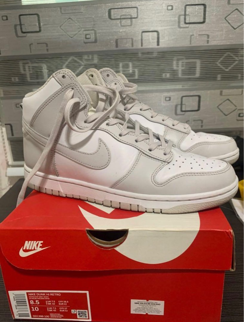 nike dunk high vast gray, Men's Fashion, Footwear, Sneakers on Carousell