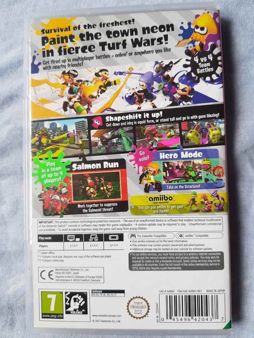 Nintendo Switch Splatoon 2, Video Gaming, Video Games, Nintendo on