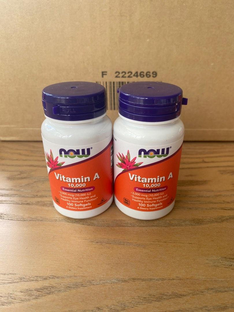 NOW vitamin A, Health & Nutrition, Health Supplements, Vitamins ...