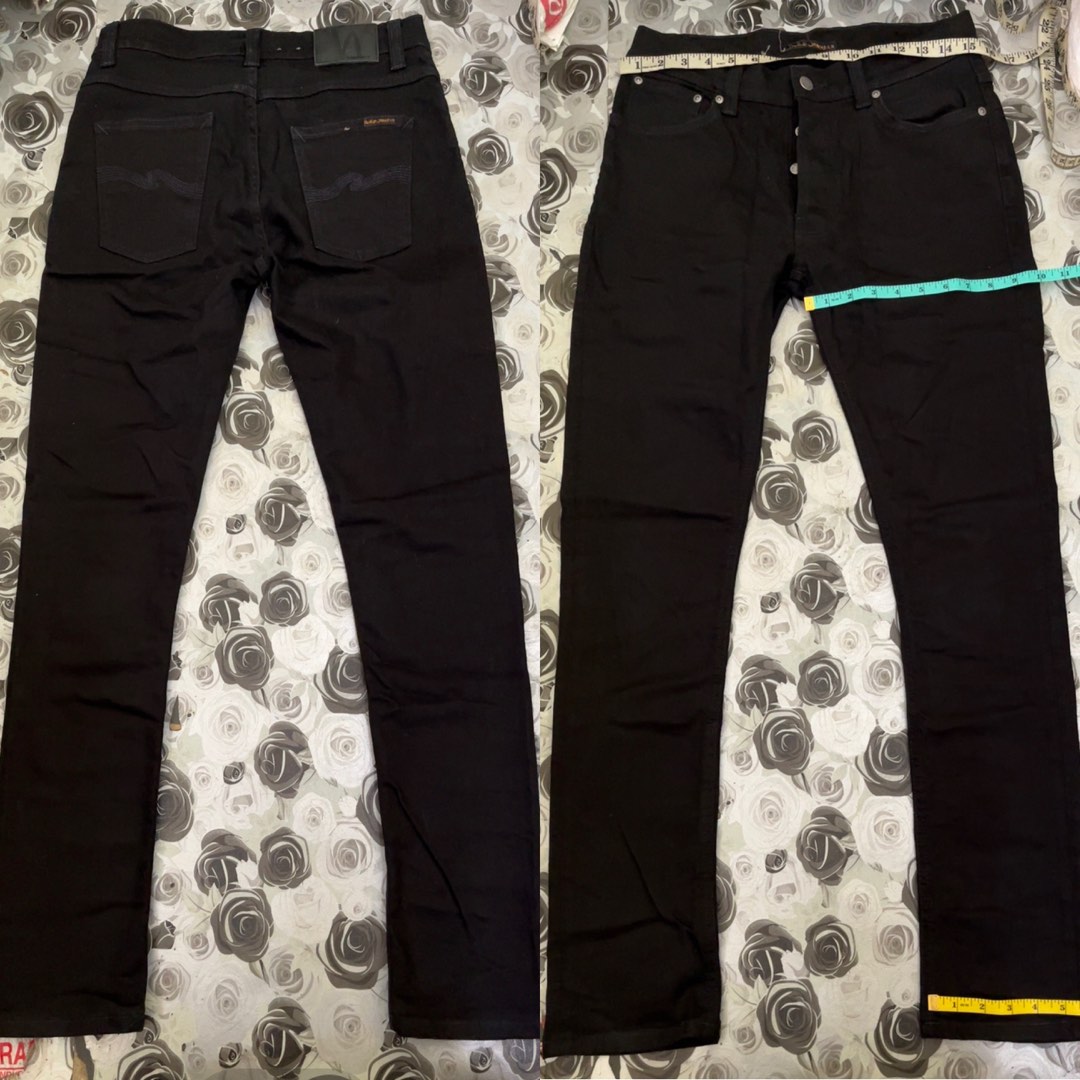 Nudie Dude Dan Dry Everblack Sz 30 31