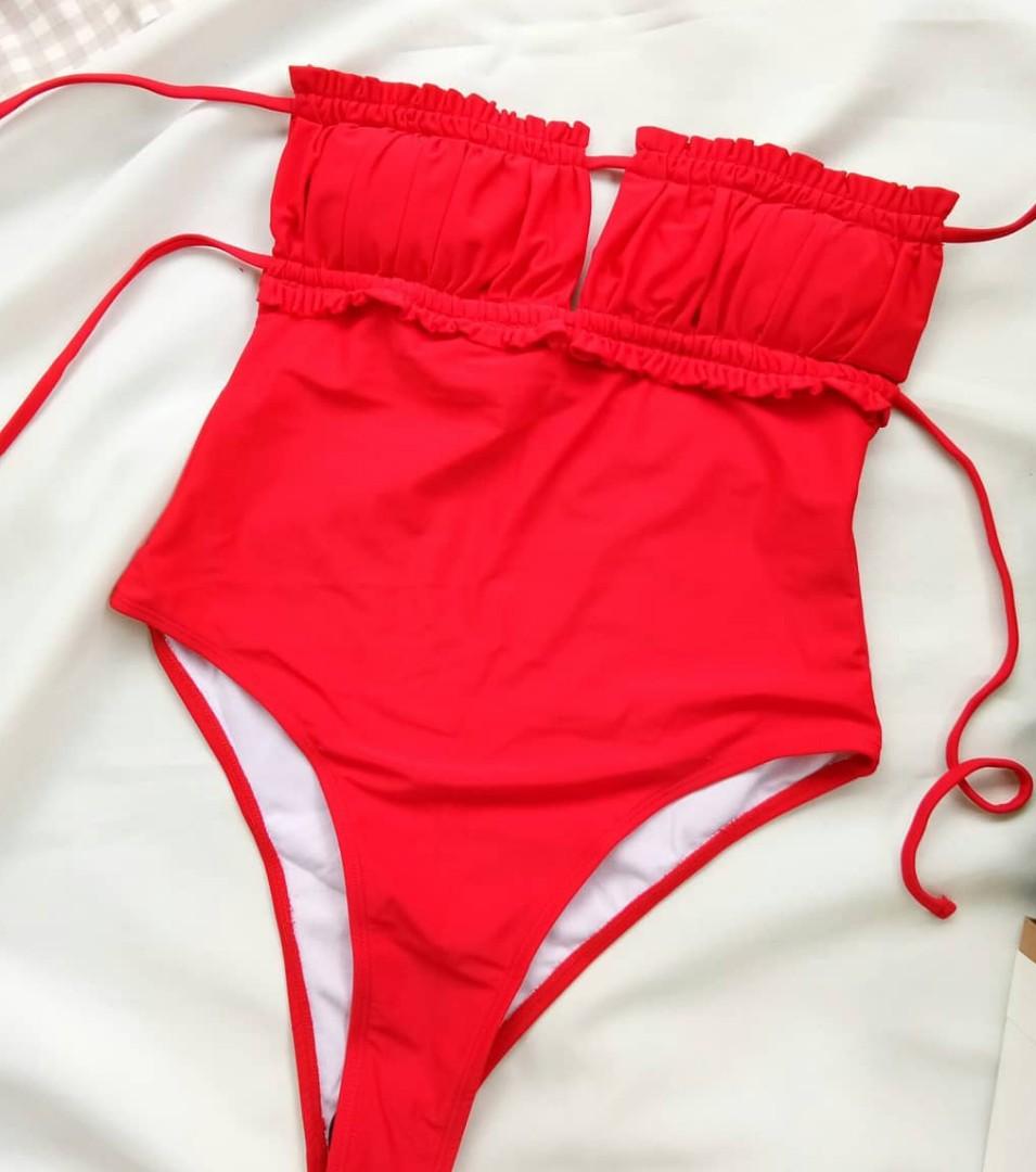 One piece Red Swimsuit, Women's Fashion, Dresses & Sets, Sets or