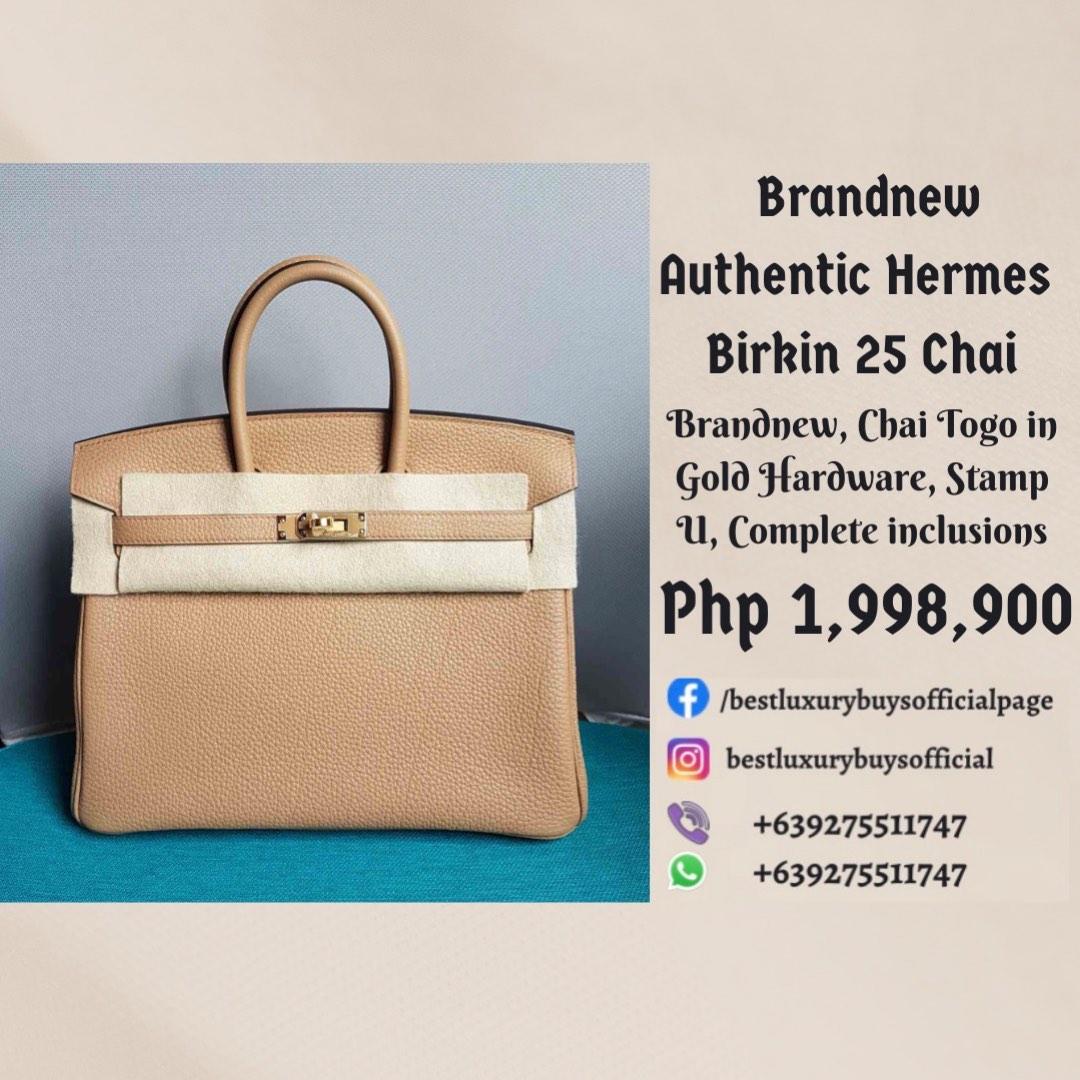 Hermes Kelly 25 Chai, Luxury, Bags & Wallets on Carousell