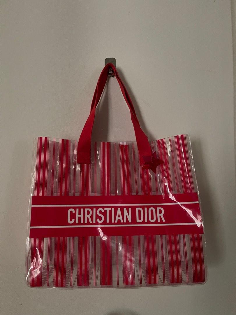 Dior plastic sales tote bag