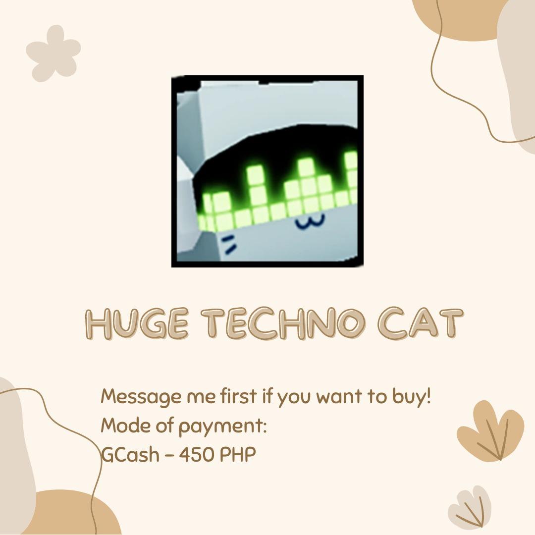 PET SIMULATOR X HUGE TECHNO CAT, Video Gaming, Video Games, Others on