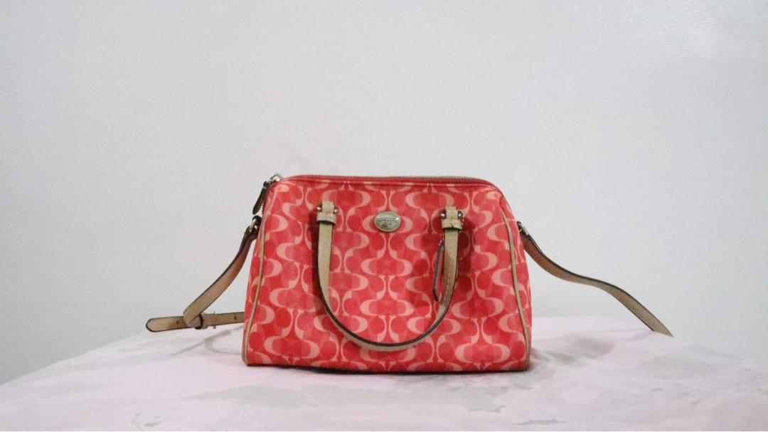 pink and beige coach bag (Category: Luxury Bags & Wallets) located in Quezon City. Submitted by vvsdeclutter (Listing ID 1193160026, Image 1). Description: declutter 😊 💯 original and authentic!.