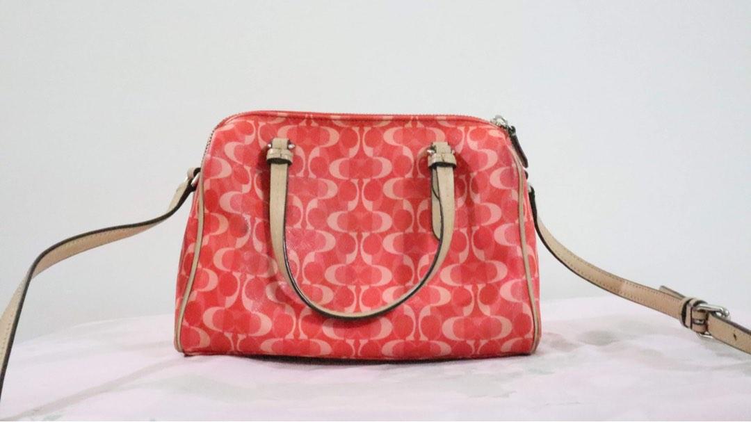 pink and beige coach bag (Category: Luxury Bags & Wallets) located in Quezon City. Submitted by vvsdeclutter (Listing ID 1193160026, Image 3). Description: declutter 😊 💯 original and authentic!.