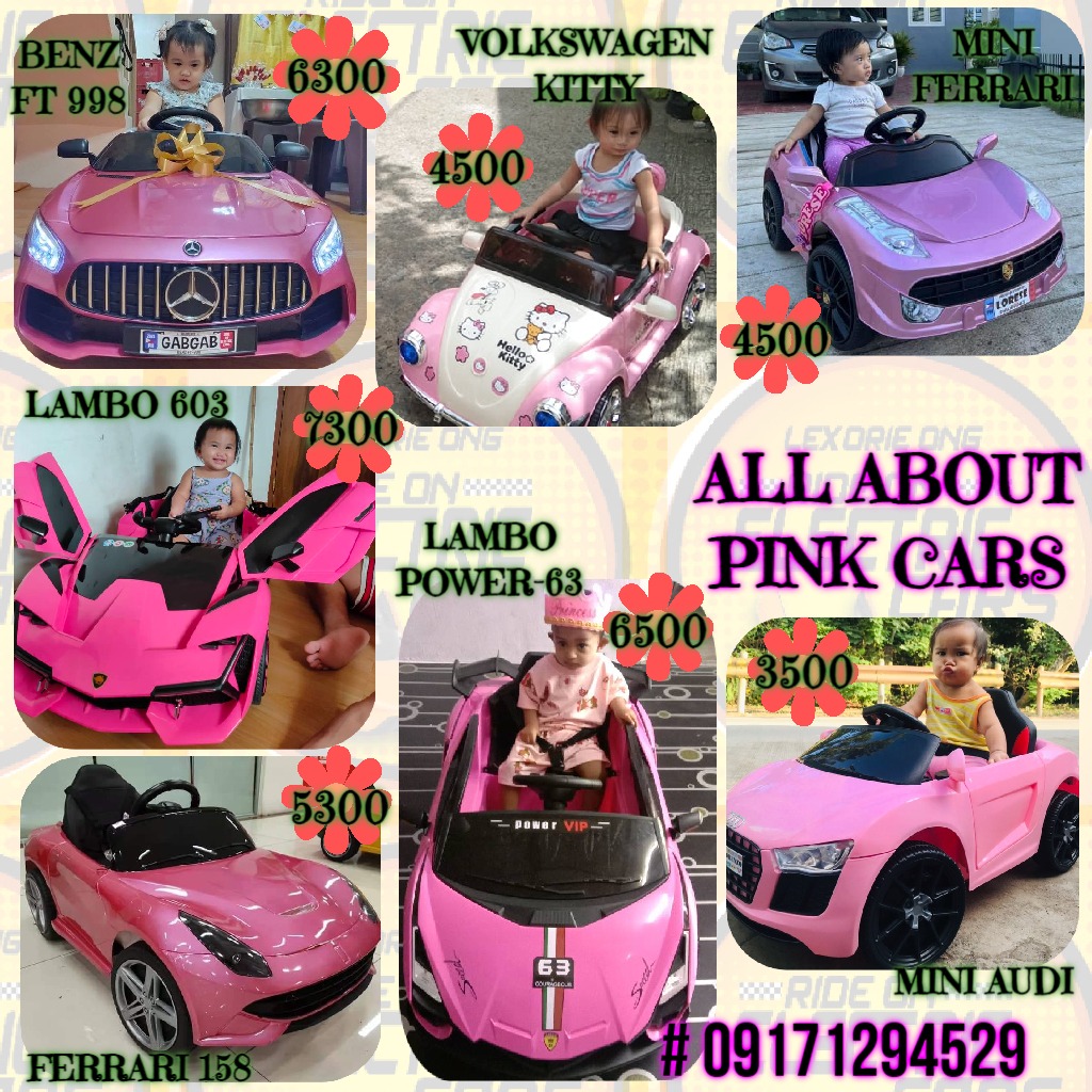 PINK CARS FOR KIDS, Hobbies & Toys, Toys & Games on Carousell