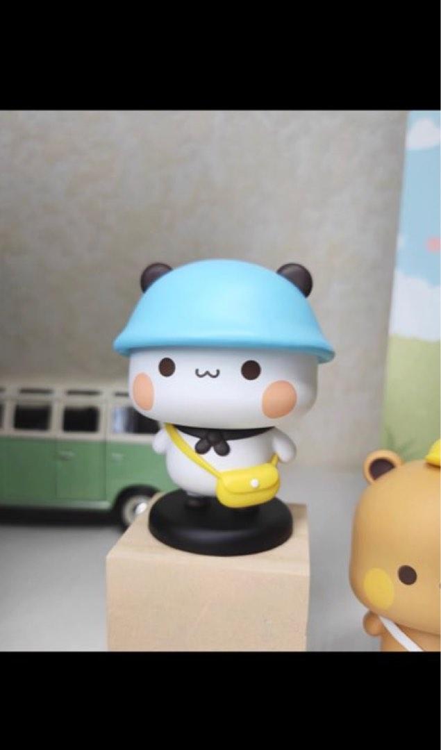 Quixotical Bubu Dudu Figure 2 Pezzi Bubu Dudu Statuetta Oscillante, Panda Simpatica Decorazione Per Cruscotto, Statua Di Orso Panda Per Auto, Ufficio