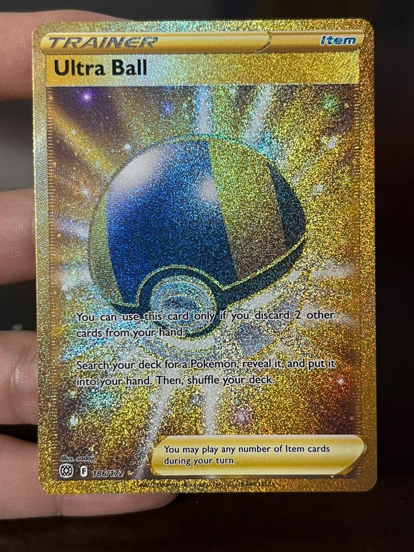 Pokmon Brilliant Stars Ultra Ball Gold Secret Rare Card, Hobbies & Toys,  Toys & Games on Carousell