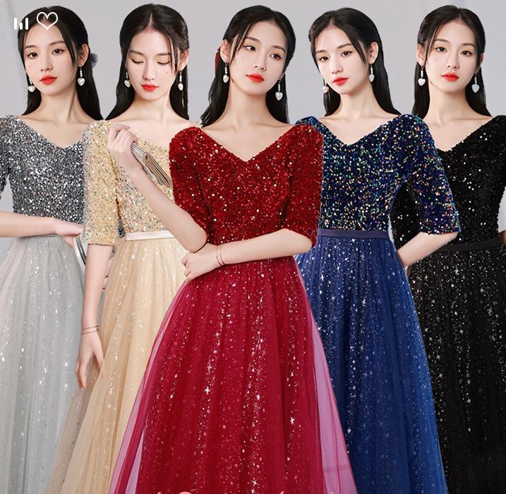 Red black and sales gold prom dresses