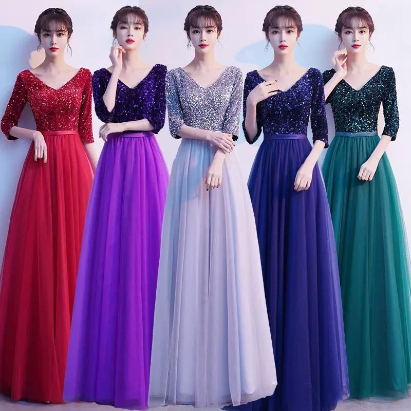 Purple plus size dresses with sleeves on sale