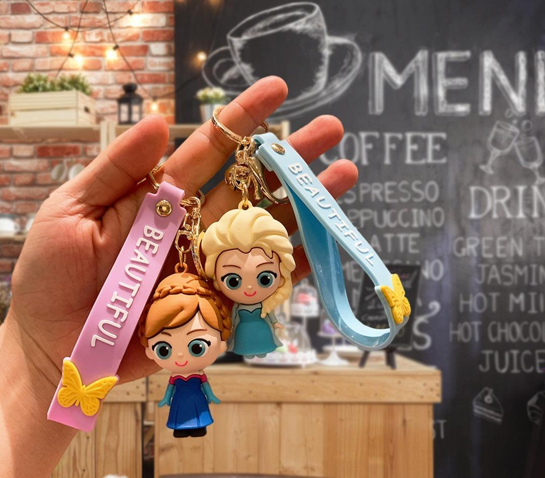 Princess/ Frozen Keychain, Hobbies & Toys, Toys & Games on Carousell