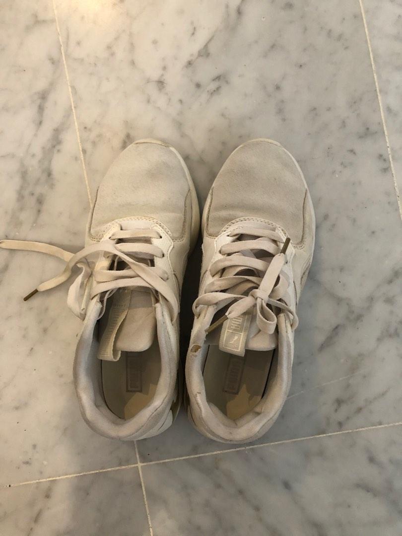 PUMA Beige Sneakers Women s Fashion Footwear Sneakers on Carousell