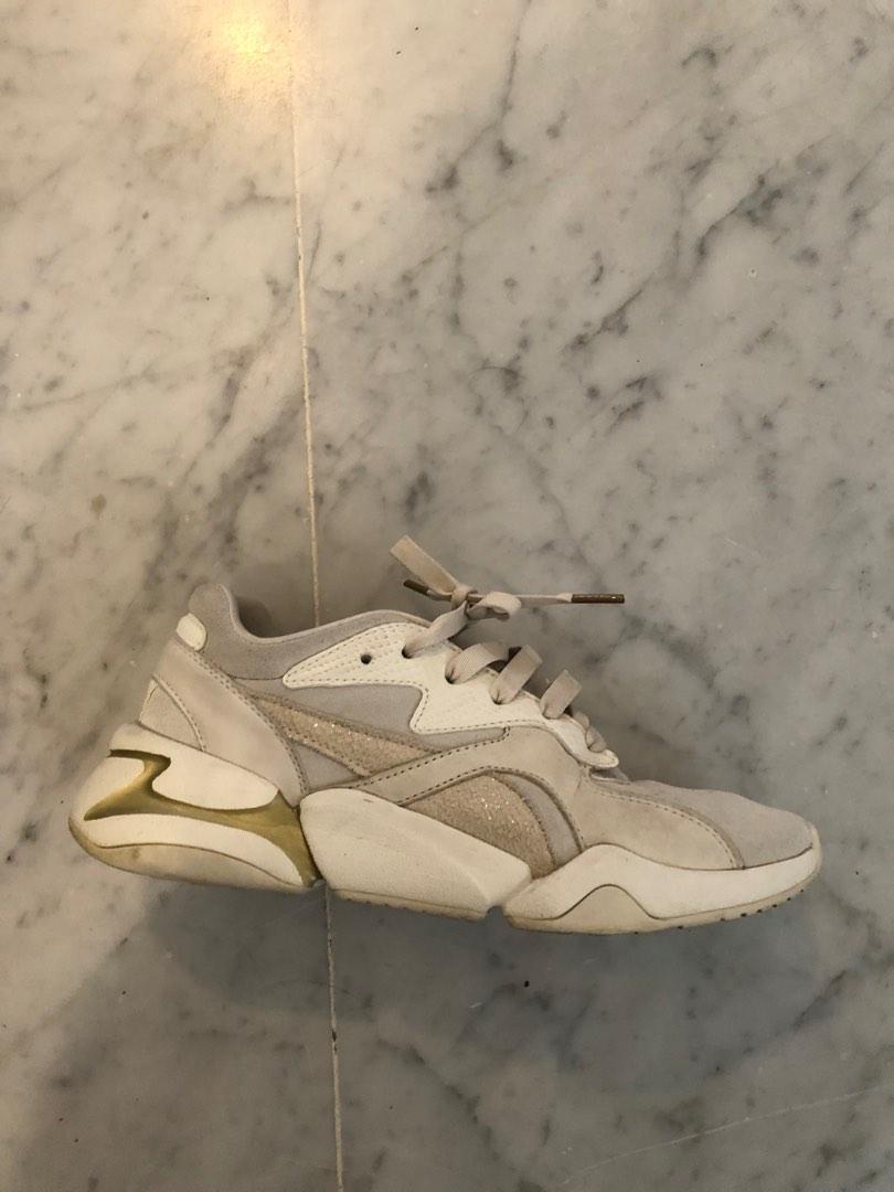 Puma nova pastel 2024 grunge trainers in beige