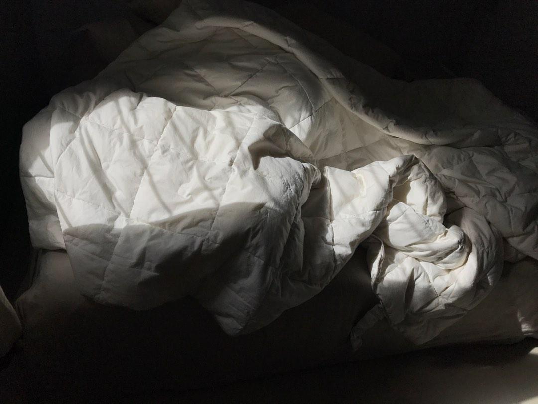 Quilt Duvet Ikea BLEKVIDE bulu angsa 240x220, Perabotan Rumah di Carousell