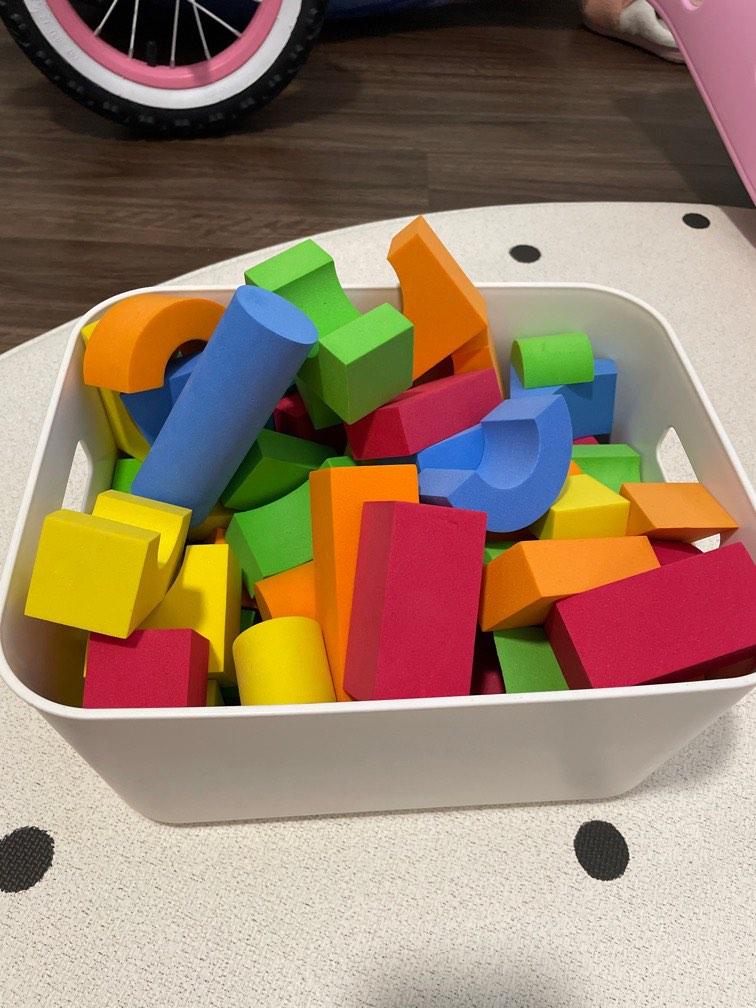 Rainbow Foam Building Blocks, Babies & Kids, Infant Playtime on Carousell