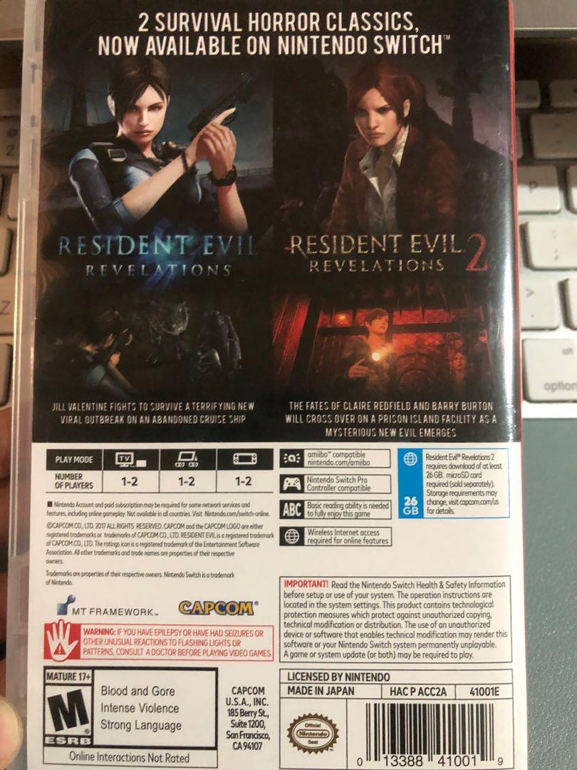 Resident Evil Revelations Nintendo Switch Video Gaming Video Games Nintendo On Carousell 6367