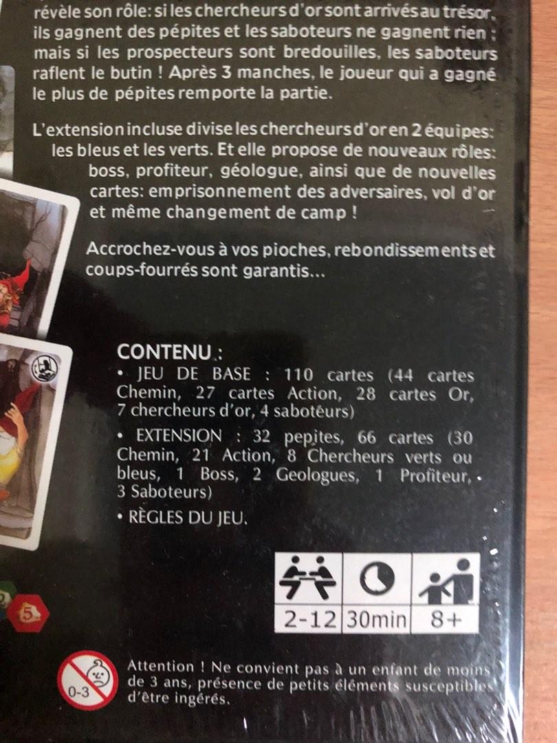 Saboteur Board Game, Hobbies & Toys, Toys & Games on Carousell