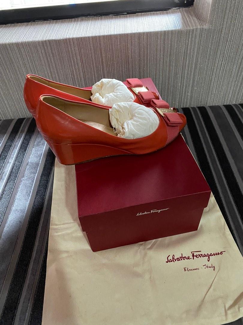 Salvatore ferragamo wedges on sale