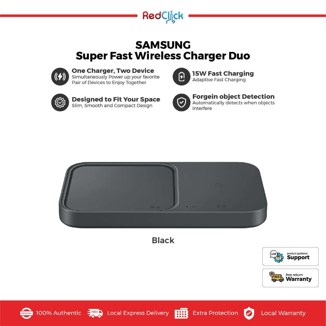 Samsung 15W Super Fast Wireless Charger Duo with Adapter and Cable (EP