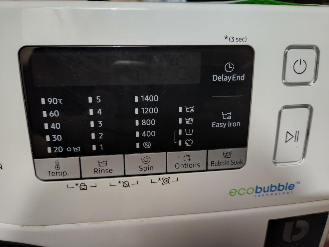 Samsung WW80J54EOBW Front Load Washing Machine, TV & Home Appliances