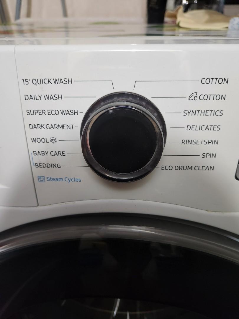 Samsung WW80J54EOBW Front Load Washing Machine, TV & Home Appliances