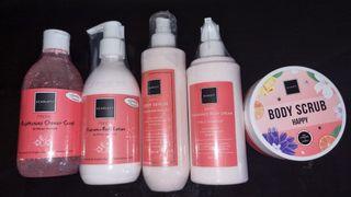 Scarlett body care series happy (sabun, lotion, body serum, body cream, lulur)