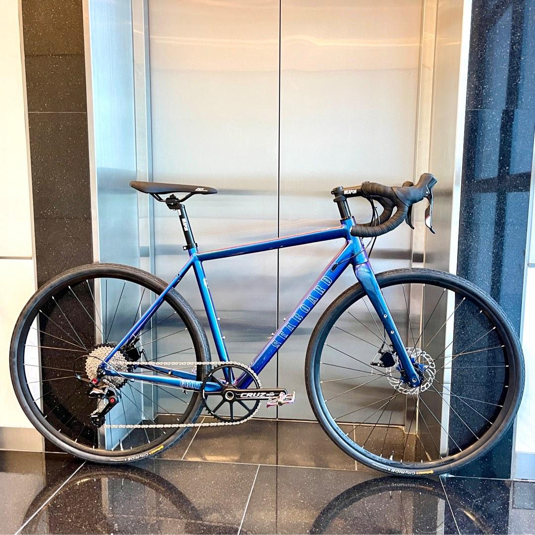 Seaboard gravel bike GR02 2022 Frameset 570 complete bike 1390 ready stock customization Disc brake amazing color. Promotion