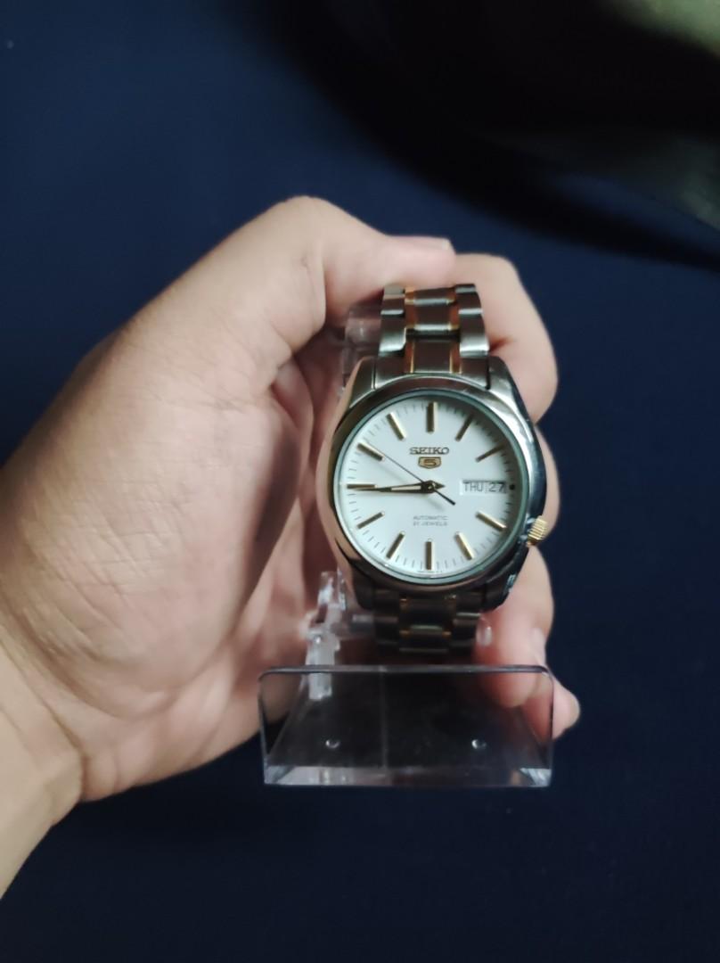 Seiko 5 SNKL47K1 Automatic Steel Watch (Pawnable), Men's Fashion