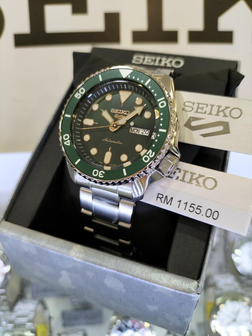 Seiko 5 Sport Green Hulk Automatic SRPD63K1, Men's Fashion, Watches &  Accessories, Watches on Carousell