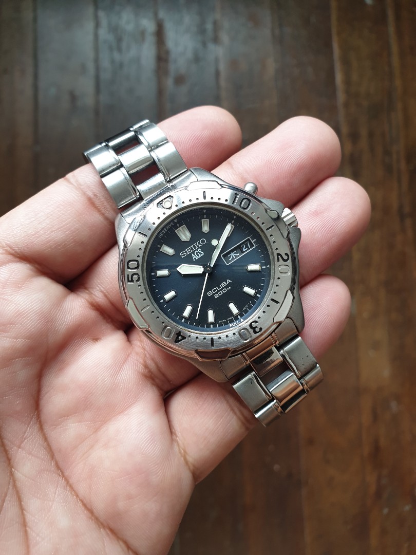 Seiko AGS scuba diver, Men's Fashion, Watches & Accessories, Watches on  Carousell