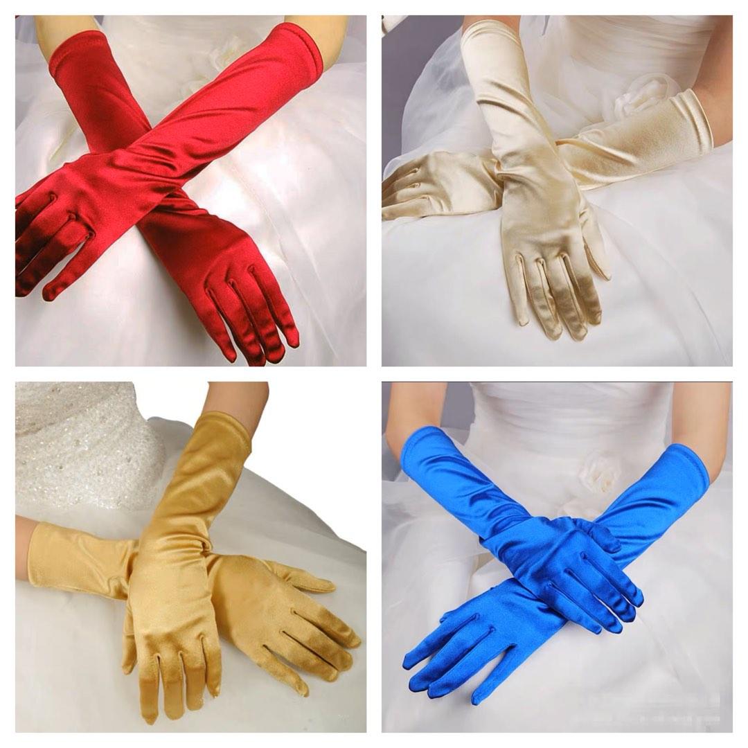 Sellabrations INSTOCK Satin White Gloves Black Gloves Great Gatsby