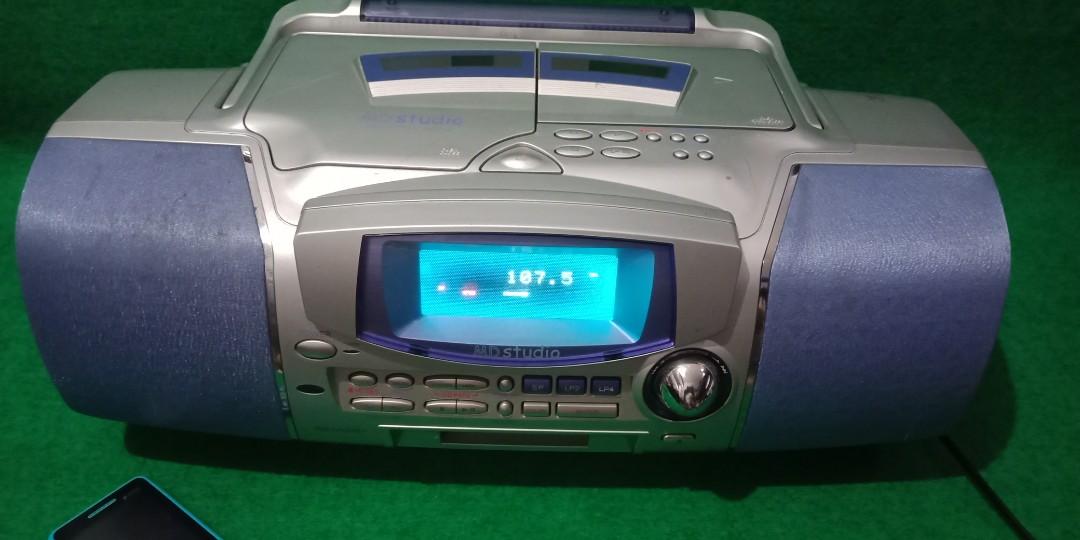 Sharp MD Studio (Category: Portable Music Players) located in Pasay City. Submitted by marineljapansurplus (Listing ID 1193097109, Image 2). Description: Sharp MD Studio (Blue) Model: MD-F150-A Radio Tuner: Working 👍FM/AM - all station MD: Working 👍 CD/ Cassette: Not playing ✊ Power Supply: 110v 30W 🔌 Price: ₱ 1200 Loc. Pasay City * Transformer available * - 50W @ ₱ 250 (compact size) HEAVY DUTY - 100W @ ₱ 380 - 350W @ ₱ 550.