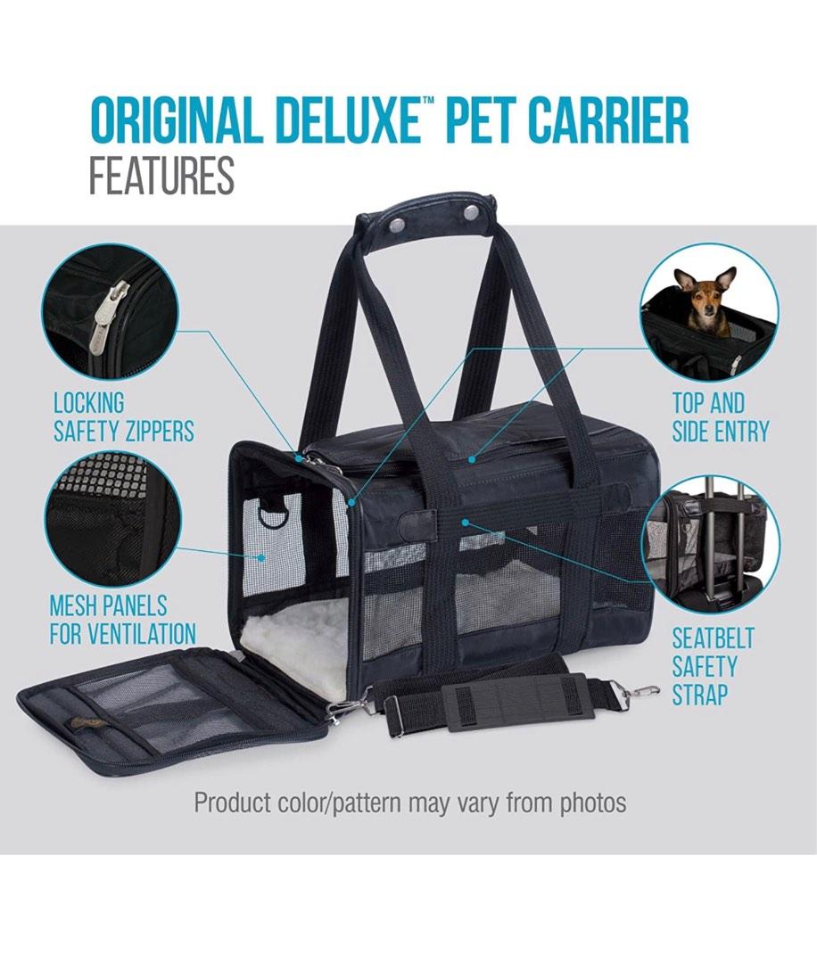 Sherpa Original Deluxe Pet Carrier, Large, Black, Pet Supplies, Homes