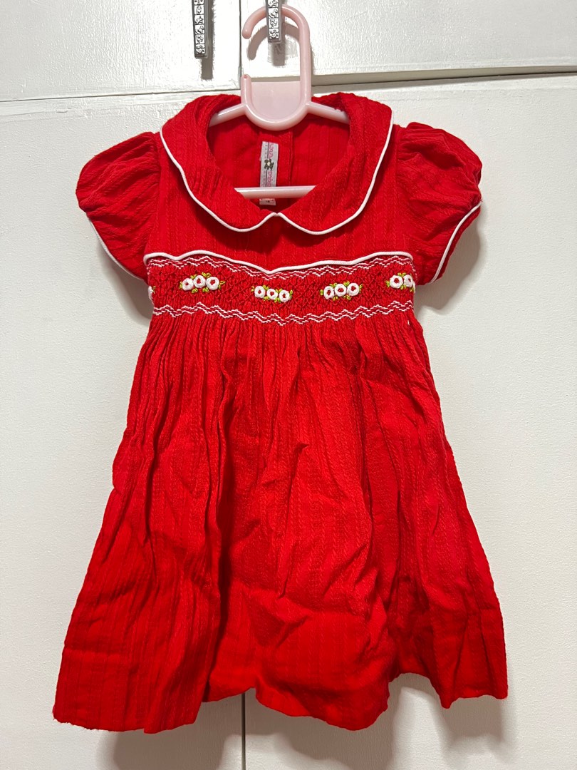 Smoked Dress for 1 year old, Babies & Kids, Babies & Kids Fashion on