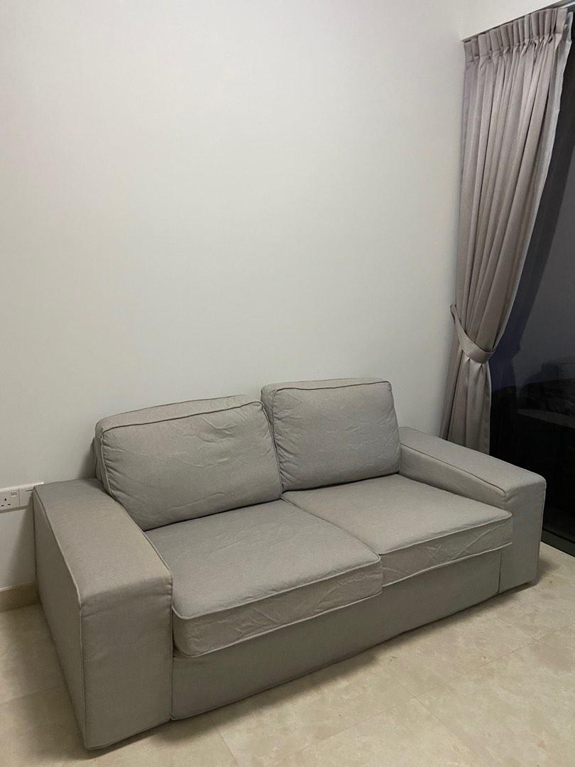 Sofa Kivik Ikea Grey, Furniture & Home Living, Furniture, Sofas on