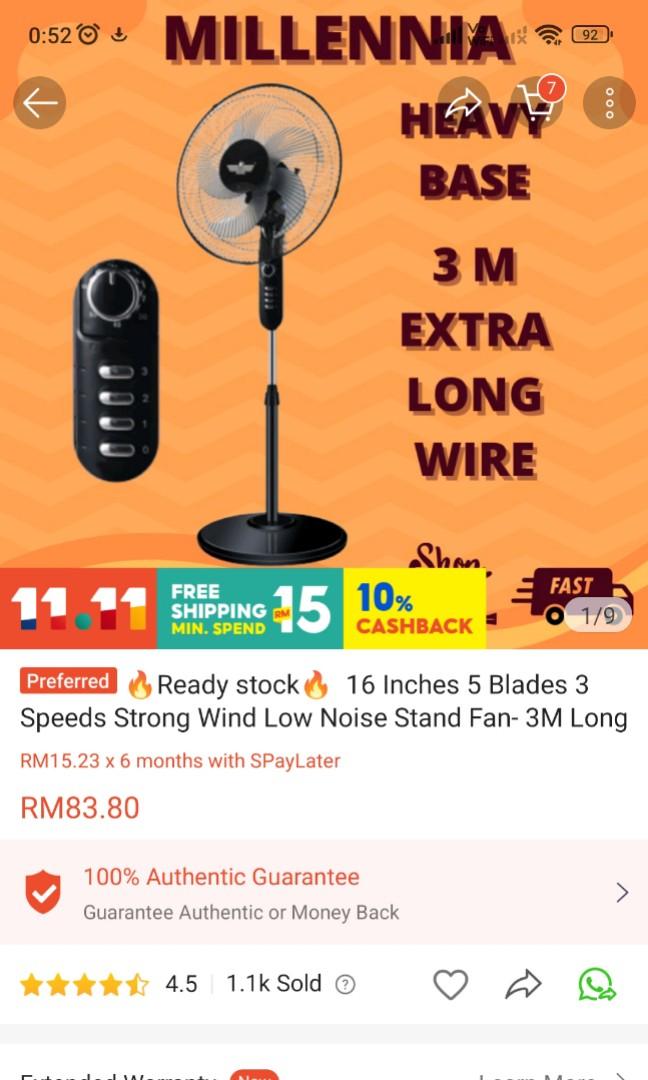 stand-fan-furniture-home-living-lighting-fans-fans-on-carousell