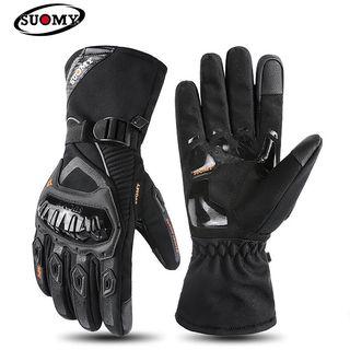 SUOMY Motorcycle Gloves Windproof Waterproof Men Motorbike Riding Gloves Full Finger Touch