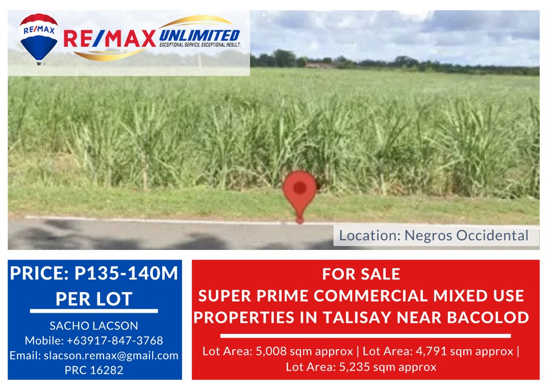 SUPER PRIME COMMERCIAL MIXED USE Properties in Talisay, near BACOLOD