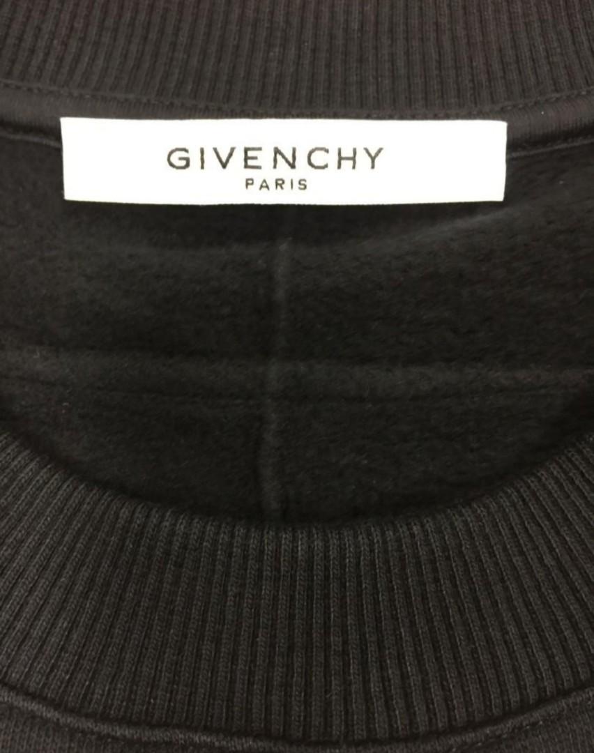 Givenchy 17S Rottweiler Black Sweater Shirt Luxury Apparel on