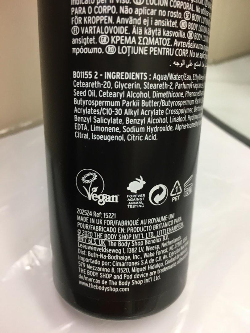 the body shop black musk body lotion