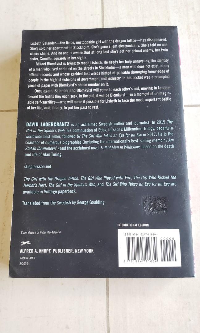 The Girl Who Lived Twice David Lagercrantz, Hobbies & Toys, Books