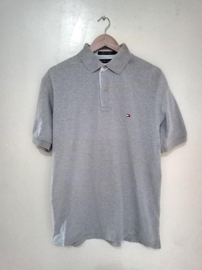 Grey tommy store hilfiger polo