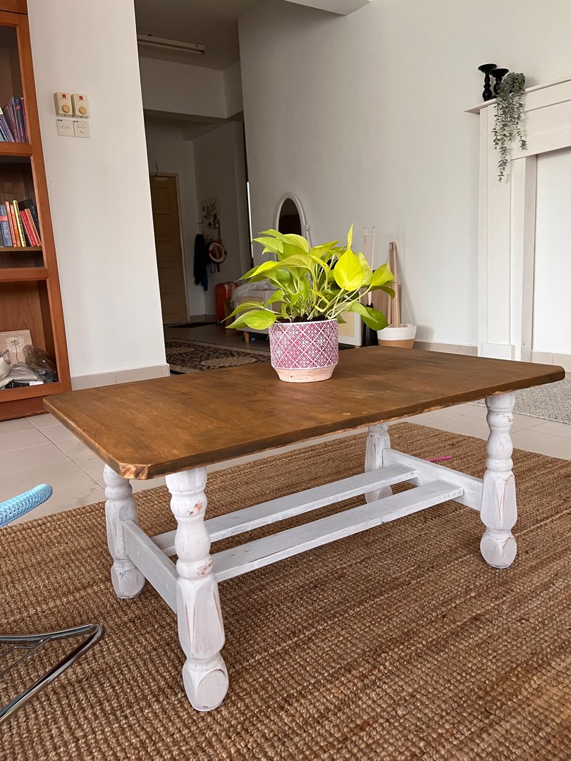 Upcycled Vintage Coffee Table, Furniture & Home Living, Furniture, Tables & Sets on Carousell
