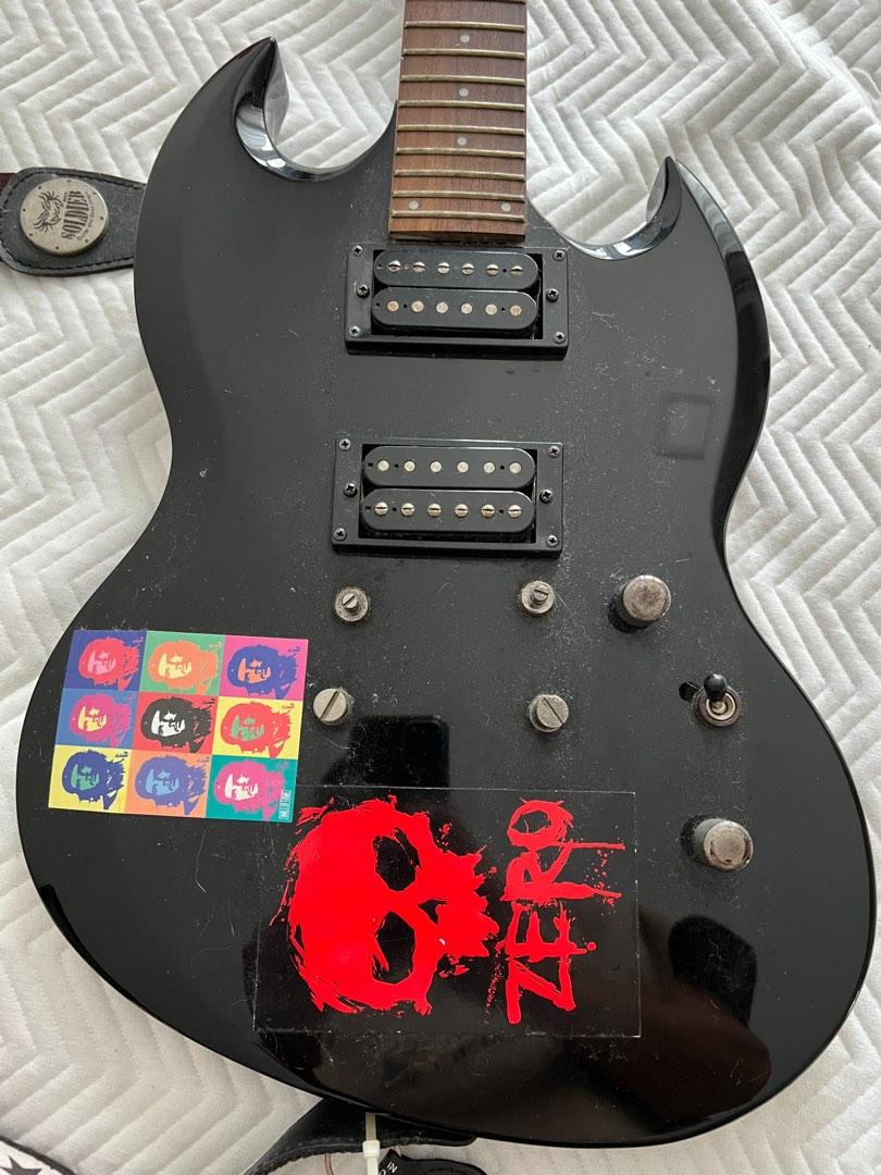 Used electric cheap guitar and amp